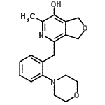 CAS#: 79784-17-1， 6-Methyl-4-[2-(4-morpholinyl)benzyl]-1,3-dihydrofuro[3,4-c]pyridin-7-ol