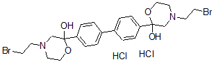 CAS#: 79868-97-6， 4-(2-Bromoethyl)-2-[4-[4-[4-(2-Bromoethyl)-2-Hydroxymorpholin-2-Yl]Phenyl]Phenyl]Morpholin-2-Ol Dihydrochloride