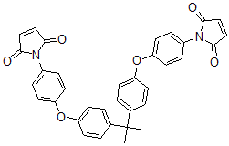 structure of CAS# 79922-55-7, 2,2-Bis(4-(4-Maleimidephenoxy)Phenyl)Propane;1-[4-[4-[1-[4-[4-(2,5-Dioxopyrrol-1-Yl)Phenoxy]Phenyl]-1-Methyl-Ethyl]Phenoxy]Phenyl]Pyrrole-2,5-Dione;1-[4-[4-[1-[4-[4-(2,5-Dioxo-1-Pyrrolyl)Phenoxy]Phenyl]-1-Methylethyl]Phenoxy]Phenyl]Pyrrole-2,5-Dione;1-[4-[4-[1-[4-(4-Maleimidophenoxy)Phenyl]-1-Methyl-Ethyl]Phenoxy]Phenyl]-3-Pyrroline-2,5-Quinone