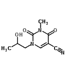 CAS#: 799261-91-9， 1-(2-Hydroxypropyl)-3-methyl-2,4-dioxo-1,2,3,4-tetrahydro-5-pyrimidinecarbonitrile