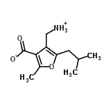 CAS#: 799264-70-3， 4-(Aminomethyl)-5-isobutyl-2-methyl-3-furoic acid