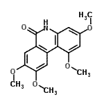 CAS#: 79966-81-7， 1,3,8,9-Tetramethoxy-6(5H)-phenanthridinone