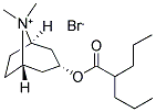 structure of CAS# 80-50-2, Anisotropine Methylbromide;2-Propylpentanoic Acid [(1R,5S)-8,8-Dimethyl-8-Azoniabicyclo[3.2.1]Octan-3-Yl] Ester Bromide;2-Propylvaleric Acid [(1R,5S)-8,8-Dimethyl-8-Azoniabicyclo[3.2.1]Octan-3-Yl] Ester Bromide;Anisotropine Methylbromide