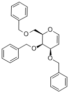 structure of CAS# 80040-79-5, Tri-O-Benzyl-D-Glucal;(2R,3R,4R)-3,4-Bis(Benzyloxy)-2-(Benzyloxymethyl)-3,4-Dihydro-2H-Pyran;Zinc04284525;474797_Aldrich