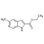 CAS#: 800401-90-5， Ethyl 5-methyl-1H-pyrrolo[2,3-c]pyridine-2-carboxylate