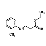 CAS#: 801196-08-7， Ethyl 3-[(2-methylphenyl)amino]propanimidate