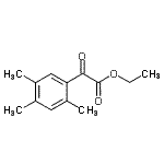 structure of CAS# 80120-34-9, Ethyl oxo(2,4,5-trimethylphenyl)acetate;Ethyl 2,4,5-trimethylbenzoylformate;MFCD09801443
