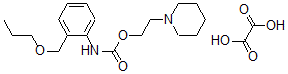 CAS#: 80171-71-7， o-(Propoxymethyl)carbanilic acid 2-piperidinoethyl ester oxalate (1:1)