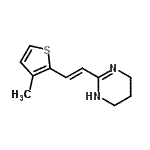 CAS#: 802030-14-4， 2-[(E)-2-(3-Methyl-2-thienyl)vinyl]-1,4,5,6-tetrahydropyrimidine
