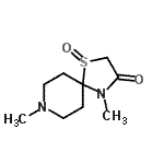 CAS#: 802328-76-3， 4,8-Dimethyl-1-thia-4,8-diazaspiro[4.5]decan-3-one 1-oxide