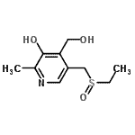 CAS#: 802593-02-8， 5-[(Ethylsulfinyl)methyl]-4-(hydroxymethyl)-2-methyl-3-pyridinol