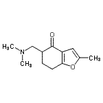 CAS#: 802594-95-2， 5-[(Dimethylamino)methyl]-2-methyl-6,7-dihydro-1-benzofuran-4(5H)-one