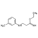 CAS#: 802600-01-7， Ethyl 3-[(3-methylphenyl)amino]propanimidate