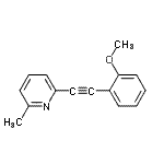 CAS#: 802619-63-2， 2-[(2-Methoxyphenyl)ethynyl]-6-methylpyridine