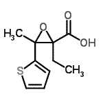 CAS#: 802837-91-8， 2-Ethyl-3-methyl-3-(2-thienyl)-2-oxiranecarboxylic acid
