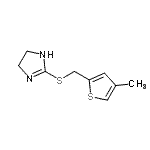 CAS#: 802876-11-5， 2-{[(4-Methyl-2-thienyl)methyl]sulfanyl}-4,5-dihydro-1H-imidazole