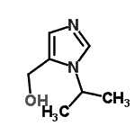 structure of CAS# 80304-46-7, (1-Isopropyl-1H-imidazol-5-yl)methanol;(1-isopropyl-1H-imidazol-5-yl)methanol