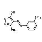CAS#: 803639-77-2， 3-Methyl-4-[(E)-(3-methylphenyl)diazenyl]-1,2-oxazol-5-ol