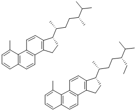 CAS#: 80382-28-1， (17alpha)-1,17-Dimethyl-18,19-Dinorstigmasta-1,3,5,7,9,11,13-Heptaene