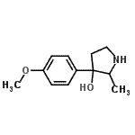 CAS#: 804427-77-8， 3-(4-Methoxyphenyl)-2-methyl-3-pyrrolidinol