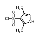 结构式 CAS# 80466-78-0, 3,5-二甲基-1H-吡唑-4-磺酰氯