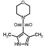 结构式 CAS# 80466-86-0, 4-[(3,5-二甲基-1H-吡唑-4-基)磺酰基]吗啉