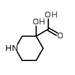 CAS#: 80546-90-3， 3-Hydroxy-3-piperidinecarboxylic acid