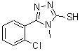 结构式 CAS# 80590-50-7, 5-(2-氯苯基)-4-甲基-4H-1,2,4-三唑-3-硫醇