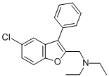 CAS#: 80592-85-4， 5-Chloro-2-(Diethylaminomethyl)-3-Phenyl-Benzofuran
