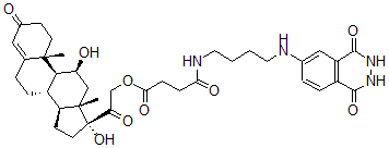 CAS#: 80632-50-4， Cortisol-21-Hemisuccinate-Aminobutylisoluminol
