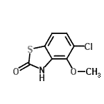 CAS#: 80689-17-4， 5-Chloro-4-methoxy-1,3-benzothiazol-2(3H)-one