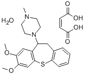 CAS#: 80709-64-4， 1-(10,11-Dihydro-7,8-Dimethoxydibenzo(b,f)Thiepin-10-Yl)-4-Methylpiperazine Maleate Hydrate