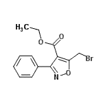 CAS#: 80728-13-8， Ethyl 5-(bromomethyl)-3-phenyl-1,2-oxazole-4-carboxylate
