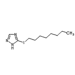 CAS#: 80755-99-3， 5-(Octylsulfanyl)-1H-1,2,4-triazole