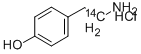 CAS#: 80787-62-8， Hydroxyphenylethylamine Hydrochloride [1-14C]