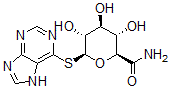 CAS#: 80798-22-7， (2S,3S,4S,5R,6S)-3,4,5-Trihydroxy-6-(7H-purin-6-ylthio)tetrahydropyran-2-carboxamide