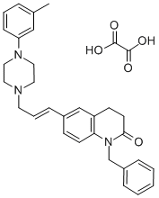 CAS#: 80834-68-0， 1-Benzyl-6-(3-(4-(3-Methylphenyl)-1-Piperazinyl)-1-Propenyl)-3,4-Dihydrocarbostyril Oxalate