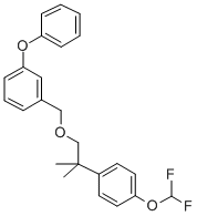 CAS#: 80843-70-5， 3-Phenoxybenzyl 2-(4-Difluoromethoxyphenyl)-2-Methylpropyl Ether