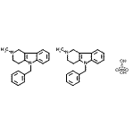 CAS#: 80879-62-5， 5-Benzyl-2-methyl-2,3,4,5-tetrahydro-1H-pyrido[4,3-b]indole sulfate (2:1)