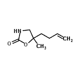 CAS#: 80954-31-0， 5-(3-Buten-1-yl)-5-methyl-1,3-oxazolidin-2-one