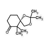 CAS#: 810682-14-5， (5S)-2,2,6,6-Tetramethyl-1,3-dioxaspiro[4.5]decan-7-one