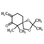CAS#: 810682-41-8， (5S)-2,2,6,6-Tetramethyl-8-methylene-1,3-dioxaspiro[4.5]decan-7-one