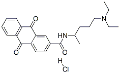 CAS#: 81086-04-6， N-(4-(Diethylamino)-1-Methylbutyl)-9,10-Dihydro-9,10-Dioxo-2-Anthracenecarboxamide Monohydrochloride