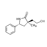 CAS#: 811445-85-9， (3R,5R)-3-(2-Hydroxyethyl)-3-methyl-5-phenyl-2-pyrrolidinone