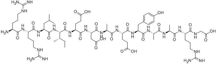 CAS#: 81156-93-6， Arg-Arg-Leu-Ile-Glu-Asp-Ala-Glu-Tyr-Ala-Ala-Arg-Gly-OH