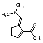 CAS#: 81158-08-9， 1-{(5E)-5-[(Dimethylamino)methylene]-1,3-cyclopentadien-1-yl}ethanone
