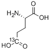 结构式 CAS# 81202-00-8, L-谷氨酸(5-13C)