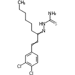 CAS#: 81226-89-3， 2-[1-(3,4-Dichlorophenyl)-1-nonen-3-ylidene]hydrazinecarbothioamide