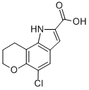 CAS#: 81257-91-2， 1,7,8,9-Tetrahydro-5-Chloropyrano(2,3-g)Indole-2-Carboxylic Acid