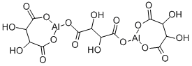 结构式 CAS# 815-78-1, 酒石酸铝